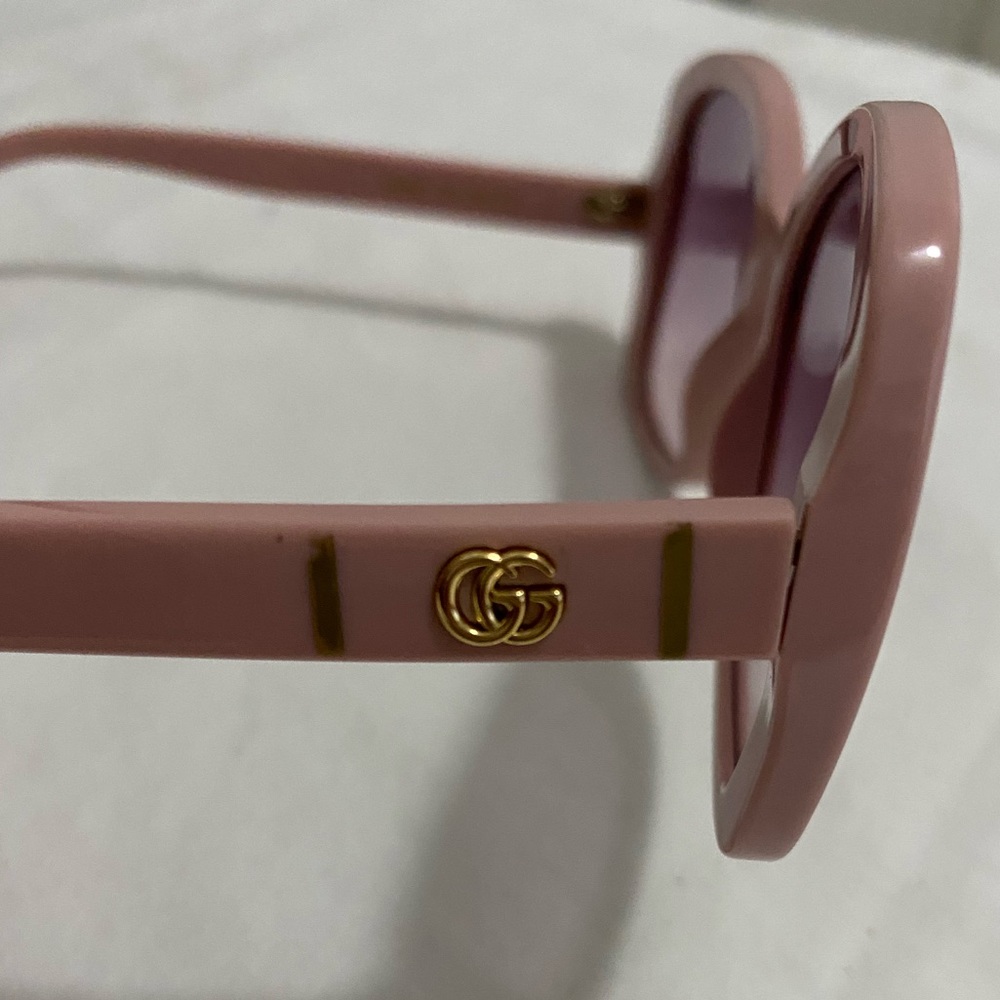 ⚡️⚡️GUCCI⚡️⚡️Authentic Lines 56MM Rectangular Pink Sunglasses MSRP$285 - Picture 7 of 8